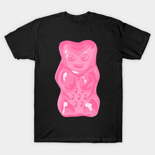 Pink Gummy Bear T-Shirt by XOOXOO